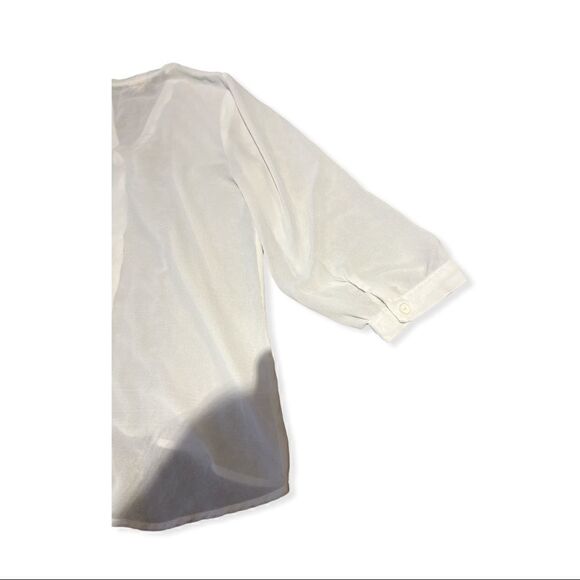 Takara Women’s Black White Blouse Top Size Small - Picture 7 of 8